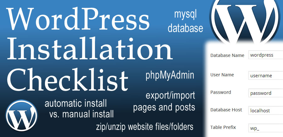 WordPress Installation Checklist